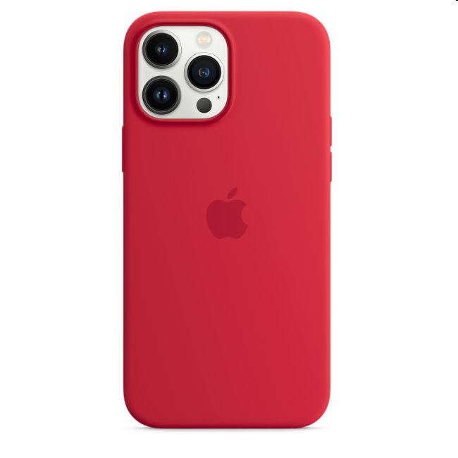 Apple iPhone 13 Pro Max Silicone Case with MagSafe, (PRODUCT)RED