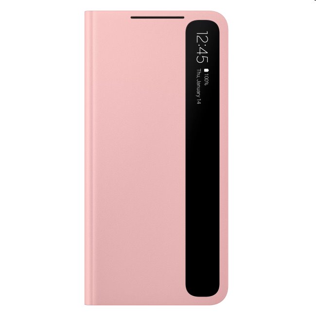 Puzdro Clear View Cover pre Samsung Galaxy S21 Plus - G996B, pink (EF-ZG996C)