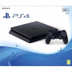 Sony PlayStation 4 Slim 500GB, jet black SN - BAZÁR (použitý tovar , zmluvná záruka 12 mesiacov)